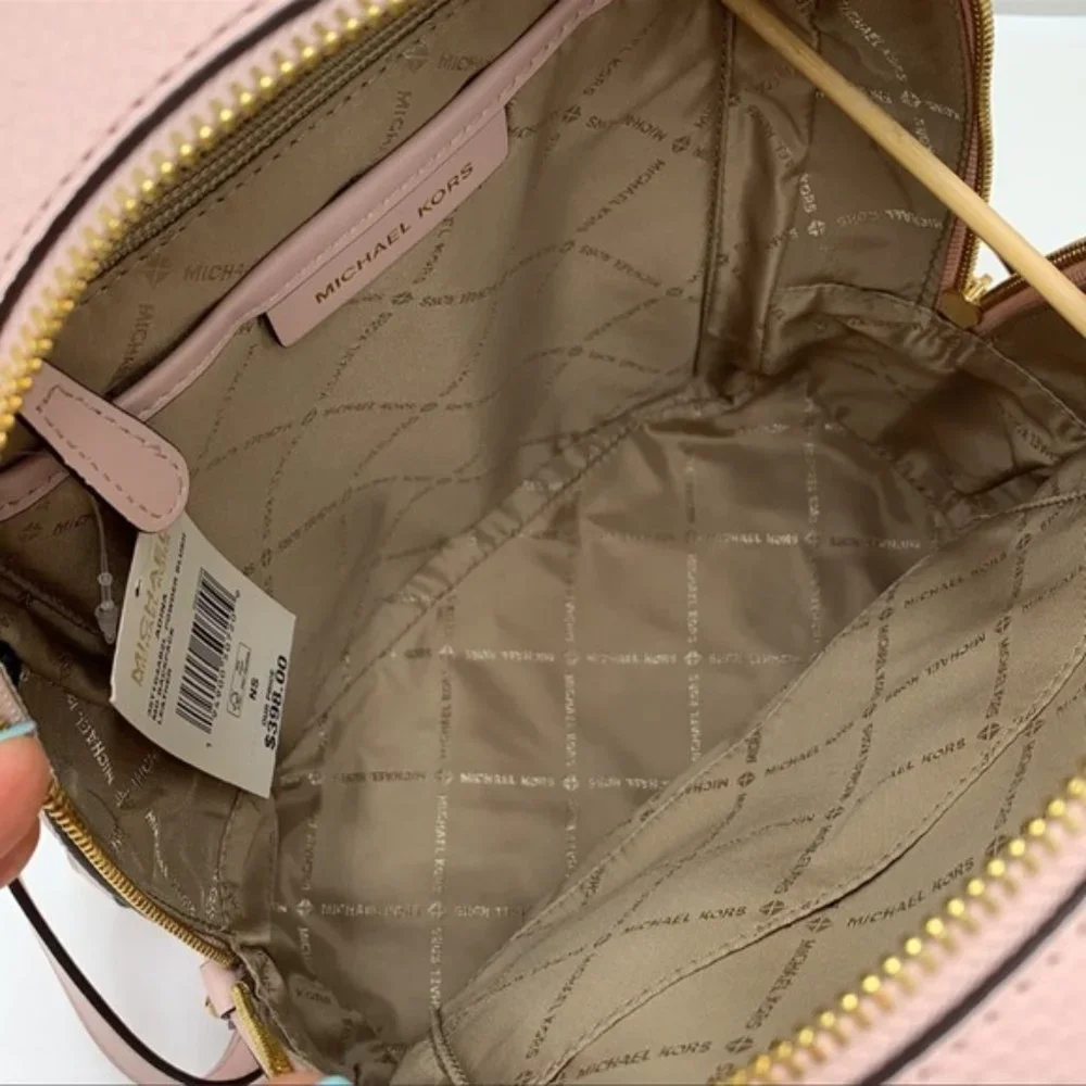 Michael Kors Adina Medium Backpack Leather Powder Blush - Picture 13 of 16